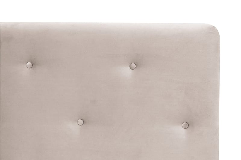 Dream Komplett Sengepakke 140x200 cm Asymmetriske knapper - Beige - Møbler - Senger - Kontinentalsenger