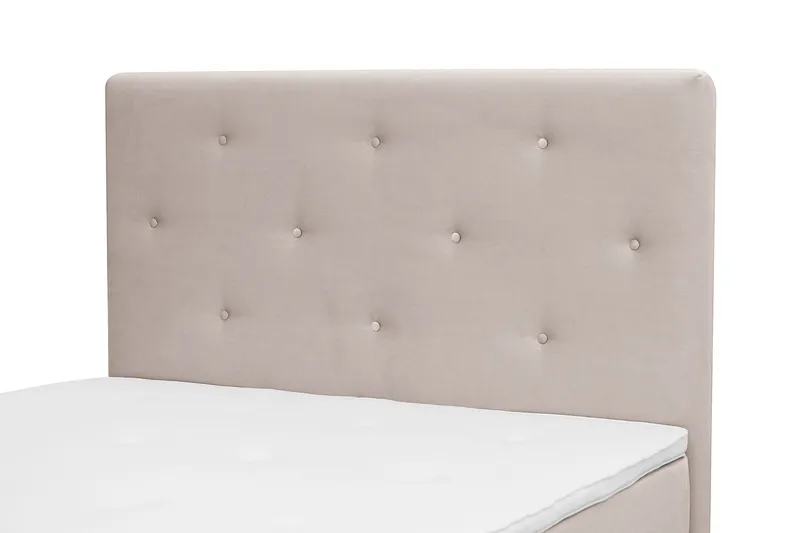 Dream Komplett Sengepakke 140x200 cm Asymmetriske knapper - Beige - Møbler - Senger - Kontinentalsenger