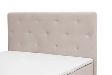 Dream Komplett Sengepakke 150x200 cm Asymmetriske knapper - Beige - Møbler - Senger - Dobbeltsenger