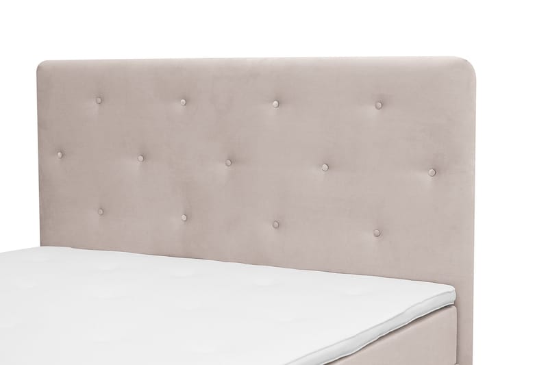 Dream Komplett Sengepakke 150x200 cm Asymmetriske knapper - Beige - Møbler - Senger - Dobbeltsenger