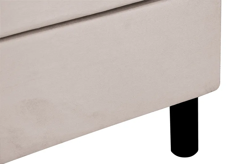 Dream Komplett Sengepakke 150x200 cm Asymmetriske knapper - Beige - Møbler - Senger - Dobbeltsenger