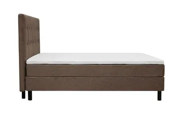 Dream komplett sengepakke 150x200 cm knapper - Brun - Møbler - Senger - Dobbeltsenger