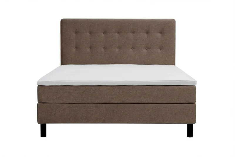 Dream komplett sengepakke 150x200 cm knapper, Brun