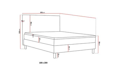 Dream Komplett Sengepakke 180x200 cm - Grå - Møbler - Senger - Enkeltsenger