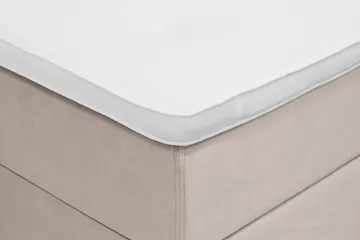 Dream komplett sengepakke 90x200 cm knapper - Beige - Møbler - Senger - Dobbeltsenger