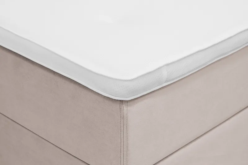 Dream komplett sengepakke 90x200 cm knapper - Beige - Møbler - Senger - Dobbeltsenger