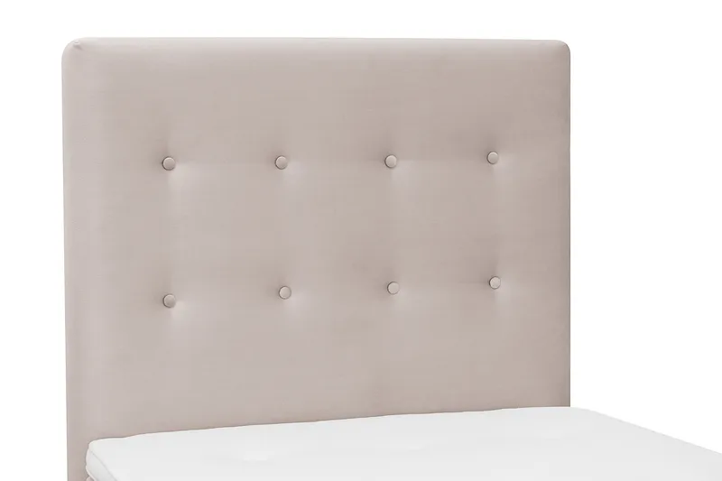 Dream komplett sengepakke 90x200 cm knapper - Beige - Møbler - Senger - Dobbeltsenger