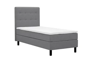 Dream komplett sengepakke 90x200 cm knapper - Grå - Møbler - Senger - Komplett sengepakke