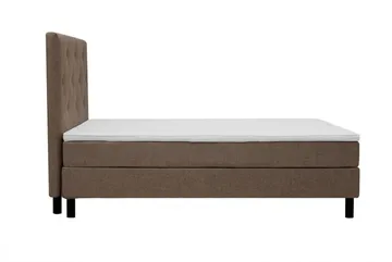 Dream komplett sengesett 120x200 cm asymmetriske knapper - Brun - Møbler - Senger - Kontinentalsenger