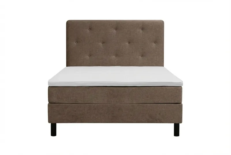 Dream komplett sengesett 120x200 cm asymmetriske knapper, Brun