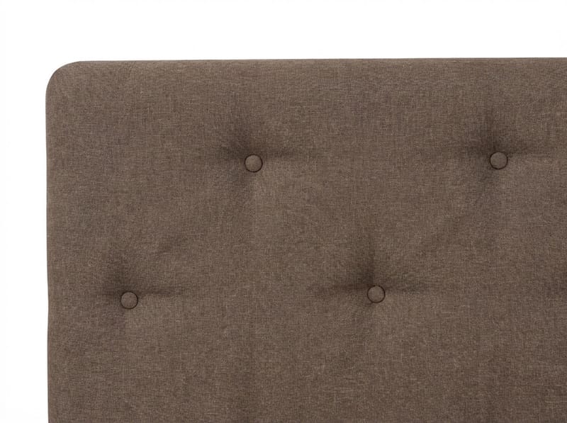 Dream komplett sengesett 120x200 cm asymmetriske knapper - Brun - Møbler - Senger - Kontinentalsenger