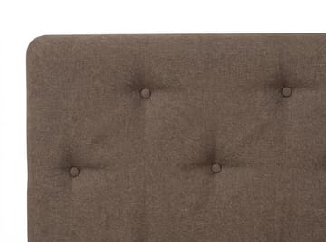 Dream komplett sengesett 160x200 cm asymmetriske knapper - Brun - Møbler - Senger - Kontinentalsenger