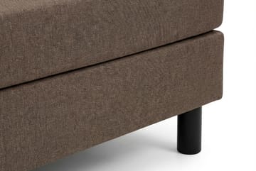 Dream komplett sengesett 160x200 cm asymmetriske knapper - Brun - Møbler - Senger - Kontinentalsenger