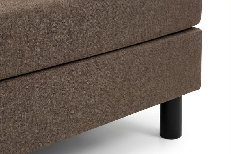 Dream komplett sengesett 160x200 cm asymmetriske knapper - Brun - Møbler - Senger - Kontinentalsenger