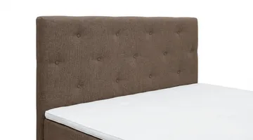 Dream komplett sengesett 180x200 cm asymmetriske knapper - Brun - Møbler - Senger - Kontinentalsenger