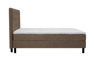 Dream komplett sengesett 180x200 cm asymmetriske knapper - Brun - Møbler - Senger - Kontinentalsenger