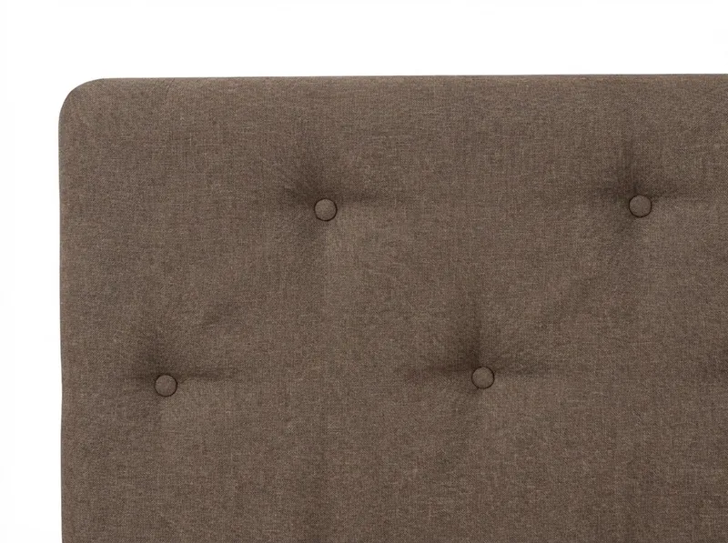 Dream komplett sengesett 180x200 cm asymmetriske knapper - Brun - Møbler - Senger - Kontinentalsenger