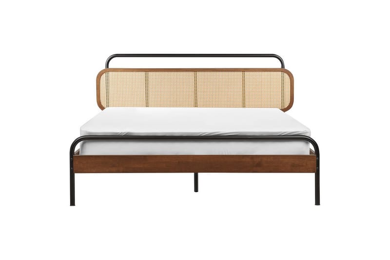 Dubbelsäng Beliani Boussicourt med lamellram 140x200 cm 160x200 - Møbler - Senger - Dobbeltsenger
