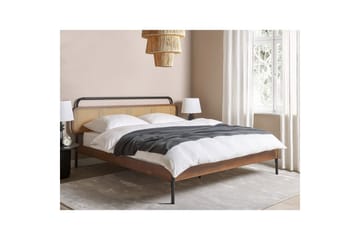 Dubbelsäng Beliani Boussicourt med lamellram 140x200 cm 180x200 - Møbler - Senger - Dobbeltsenger