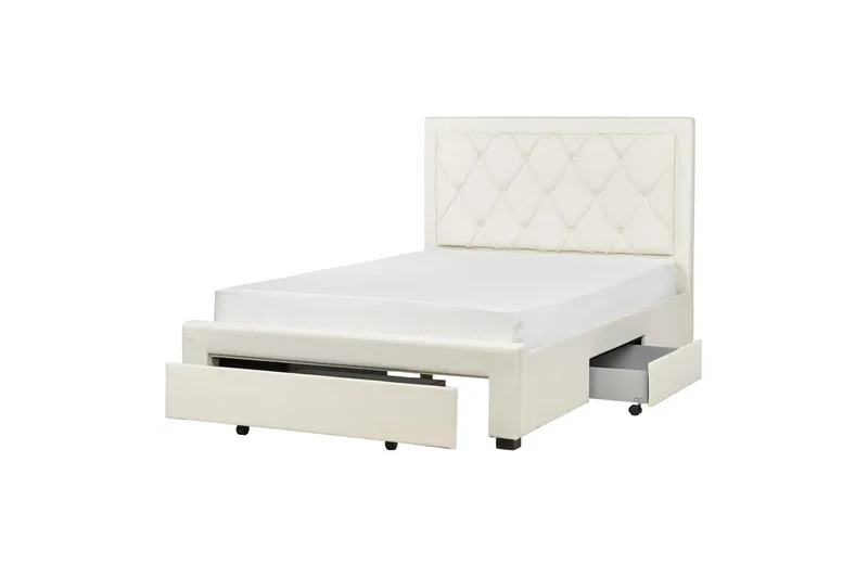 Dubbelsäng Beliani Lievin med förvaring 140x200 cm 140x200