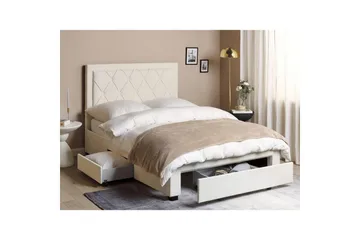 Dubbelsäng Beliani Lievin med förvaring 140x200 cm 140x200 - Møbler - Senger - Senger med oppbevaring