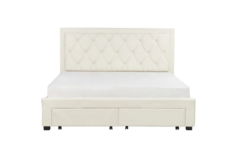 Dubbelsäng Beliani Lievin med förvaring 140x200 cm 180x200 - Møbler - Senger - Senger med oppbevaring