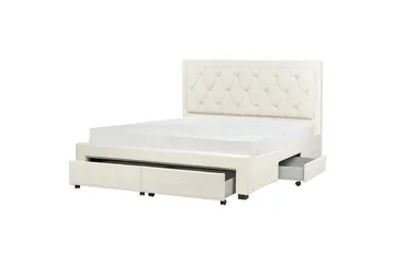 Dubbelsäng Beliani Lievin med förvaring 140x200 cm 180x200 - Møbler - Senger - Senger med oppbevaring