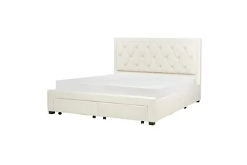 Dubbelsäng Beliani Lievin med förvaring 140x200 cm 180x200 - Møbler - Senger - Senger med oppbevaring