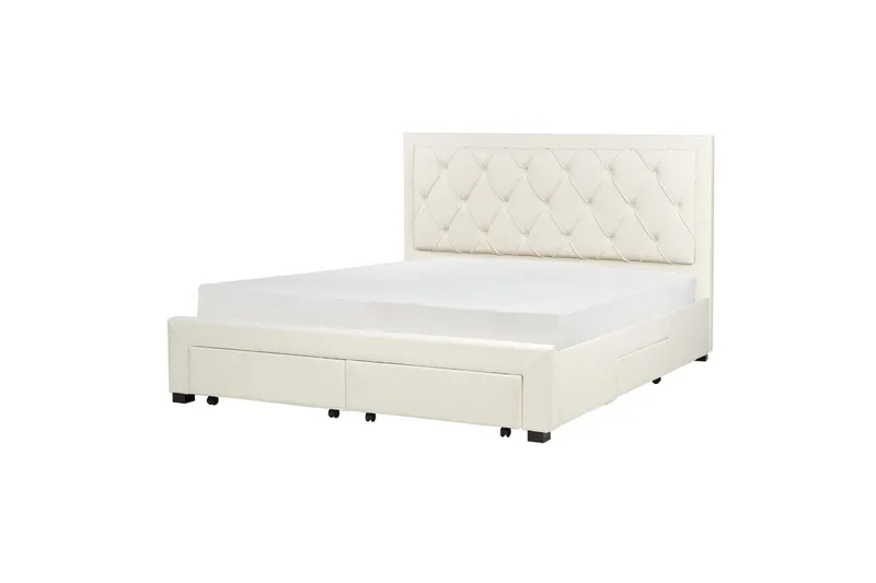 Dubbelsäng Beliani Lievin med förvaring 140x200 cm 180x200 - Møbler - Senger - Senger med oppbevaring