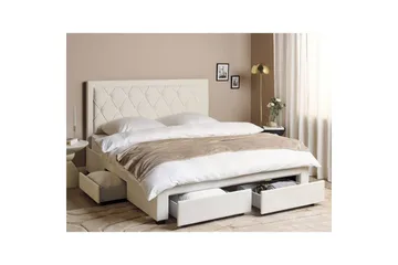 Dubbelsäng Beliani Lievin med förvaring 140x200 cm 180x200 - Møbler - Senger - Senger med oppbevaring