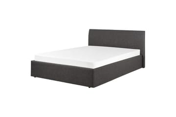 Dubbelsäng Beliani Orbey med lamellram Beige, 140x200 cm Grey - Møbler - Senger - Sengeramme & sengestamme