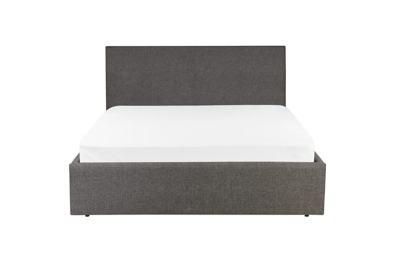 Dubbelsäng Beliani Orbey med lamellram Beige, 140x200 cm Grey - Møbler - Senger - Sengeramme & sengestamme