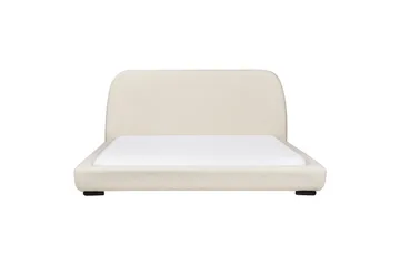 Dubbelsäng Beliani Roisel med lamellram 160x200, Bouclé Beige 180x200 VALUE_MISSING_2 - Møbler - Senger - Dobbeltsenger