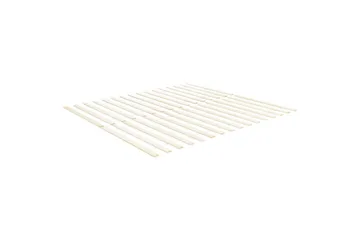 Dubbelsäng Beliani Royan med lamellram Vit, 140x200 cm 140x200 - Møbler - Senger - Sengeramme & sengestamme