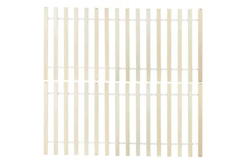 Dubbelsäng Beliani Royan med lamellram Vit, 140x200 cm 140x200 - Møbler - Senger - Sengeramme & sengestamme