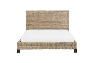 Dubbelsäng Beliani Salbris med lamellram 140x200 cm 160x200 - Møbler - Senger - Sengeramme & sengestamme