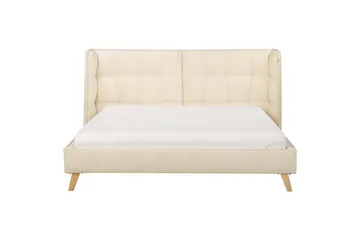 Dubbelsäng Beliani Senlis med lamellram 160x200 cm 160x200 - Møbler - Senger - Sengeramme & sengestamme