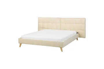 Dubbelsäng Beliani Senlis med lamellram 160x200 cm 160x200 - Møbler - Senger - Sengeramme & sengestamme