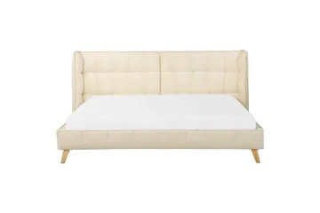 Dubbelsäng Beliani Senlis med lamellram 160x200 cm 180x200 - Møbler - Senger - Sengeramme & sengestamme