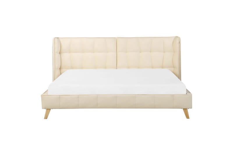 Dubbelsäng Beliani Senlis med lamellram 160x200 cm 180x200 - Møbler - Senger - Sengeramme & sengestamme