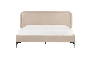 Dubbelsäng Beliani Suzette med lamellram Beige, 140x200 cm Beige 140x200 VALUE_MISSING_2 - Møbler - Senger - Sengeramme & sengestamme