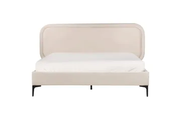 Dubbelsäng Beliani Suzette med lamellram Beige, 140x200 cm Beige 160x200 VALUE_MISSING_3 - Møbler - Senger - Dobbeltsenger