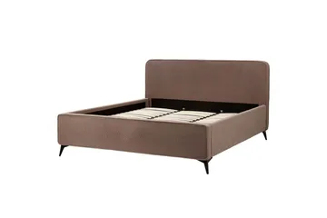 Dubbelsäng Beliani Valognes med lamellram 160x200 cm 180x200 - Møbler - Senger - Sengeramme & sengestamme