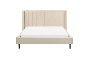 Dubbelsäng Beliani Villette med lamellram 140x200 cm 160x200 - Møbler - Senger - Sengeramme & sengestamme