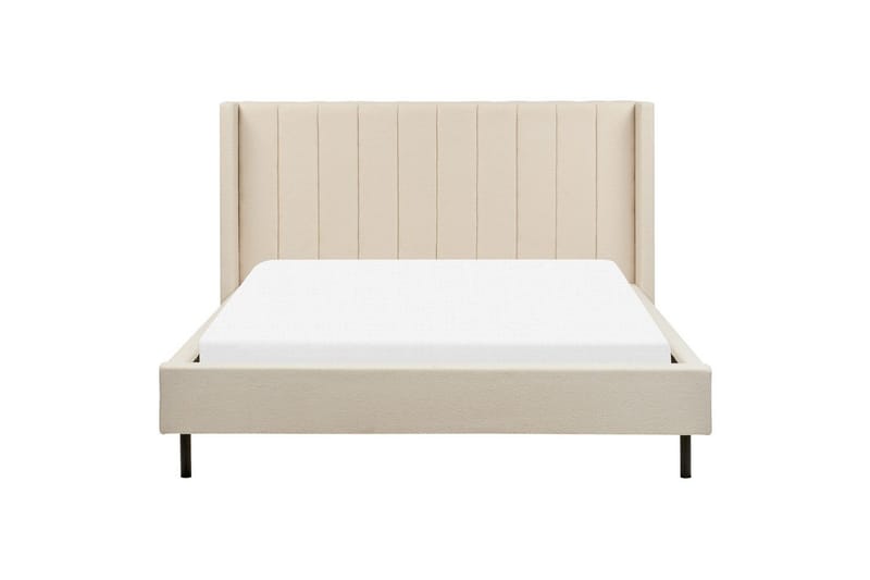 Dubbelsäng Beliani Villette med lamellram 140x200 cm 160x200 - Møbler - Senger - Sengeramme & sengestamme