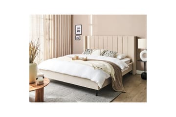 Dubbelsäng Beliani Villette med lamellram 140x200 cm 160x200 - Møbler - Senger - Sengeramme & sengestamme