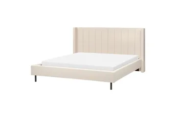 Dubbelsäng Beliani Villette med lamellram 140x200 cm 180x200 - Møbler - Senger - Sengeramme & sengestamme