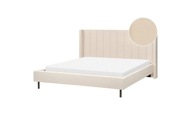 Dubbelsäng Beliani Villette med lamellram 140x200 cm 180x200