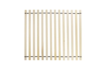 Dubbelsäng Beliani Vinay med lamellram Beige, 160x200 cm Beige 160x200 - Møbler - Senger - Sengeramme & sengestamme