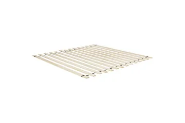 Dubbelsäng Beliani Vinay med lamellram Beige, 160x200 cm Green 180x200 - Møbler - Senger - Dobbeltsenger